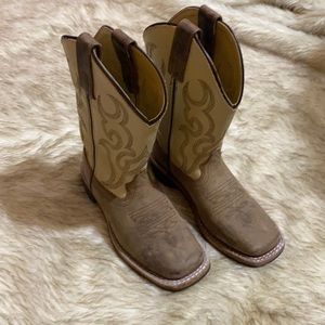 Boys Smoky Mountain Leather Cowboy boots sz 13